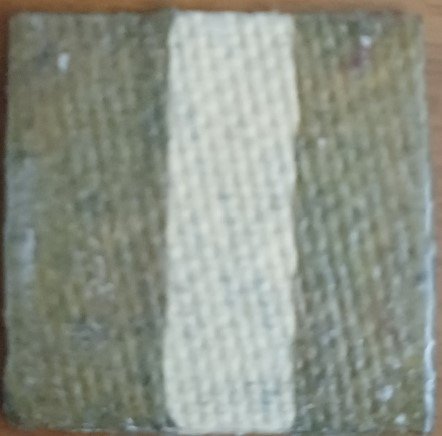 Final prototype: handmade paper test strip treated with paraffin wax