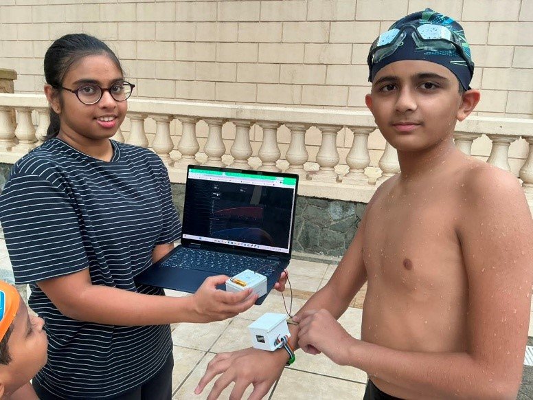 Testing session at the swim club